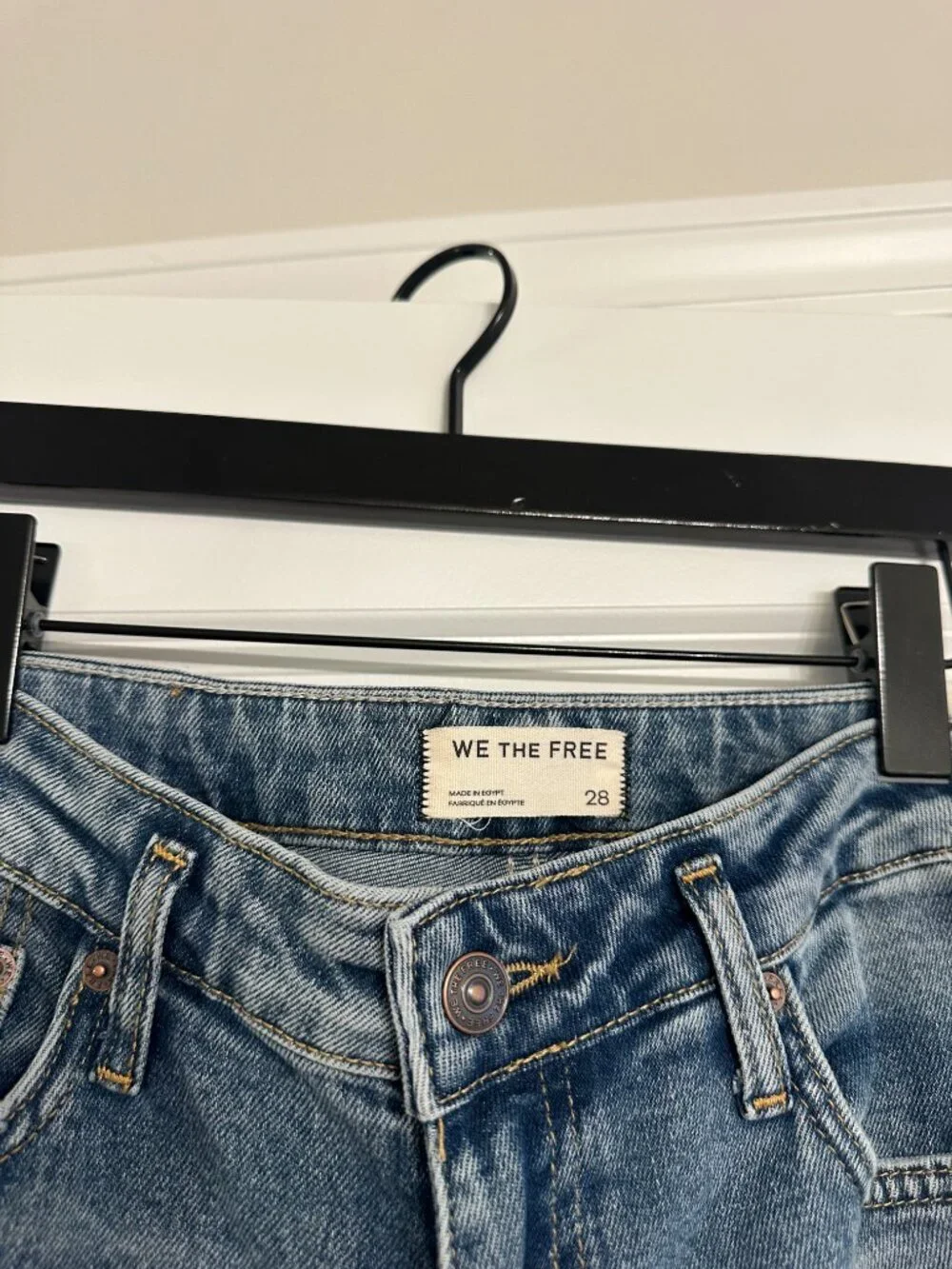 FREE PEOPLE Emre Low-Rise Flare Jeans in Poppy Blue Size US 28 NWT